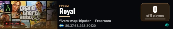 Royal live status badge