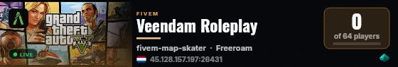 Veendam Roleplay live status badge