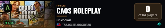 CAOS ROLEPLAY live status badge