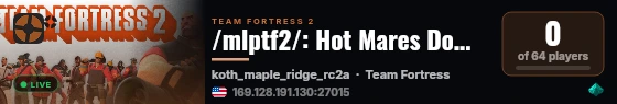 /mlptf2/: Hot Mares Domination live status badge