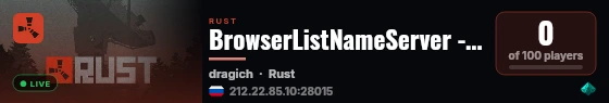 BrowserListNameServer - Oxide By - lox live status badge
