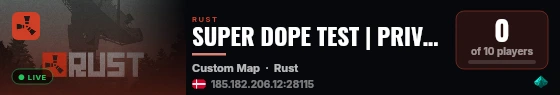 SUPER DOPE TEST | PRIVATE live status badge