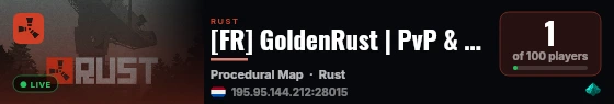 [FR] GoldenRust | PvP & Raid | Communauté FR | x4 live status badge