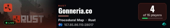 Gonneria.co live status badge