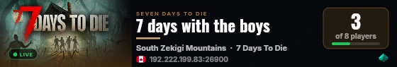 My Game Host live status badge