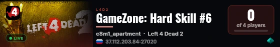 GameZone: Hard Skill #6 live status badge