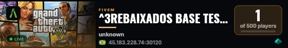 ^3REBAIXADOS BASE TESTE live status badge