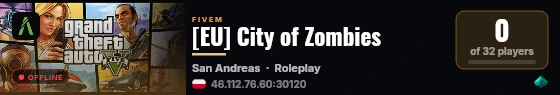 [EU] City of Zombies live status badge