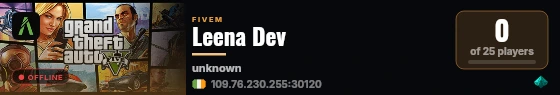 Leena Dev live status badge