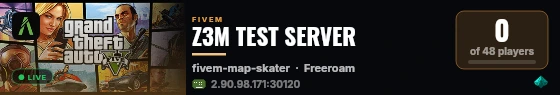 Z3M TEST SERVER live status badge