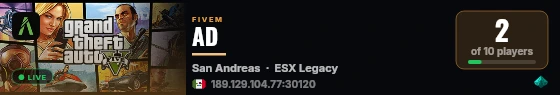 AD live status badge