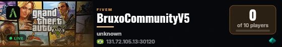 BruxoCommunityV5 live status badge