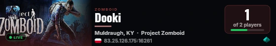 Dooki live status badge