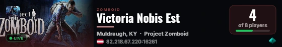 Victoria Nobis Est live status badge