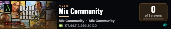 Mix Community live status badge