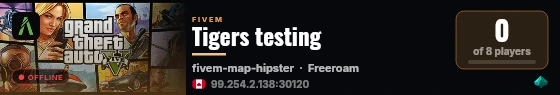 Tigers testing live status badge