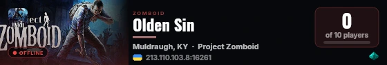 Olden Sin live status badge