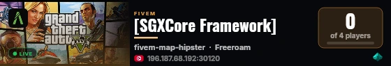 [SGXCore Framework] live status badge