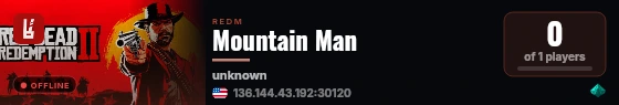 Mountain Man live status badge