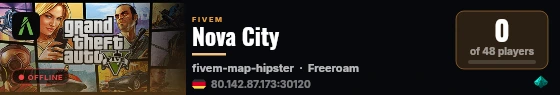 Nova City live status badge