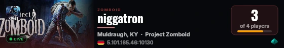 niggatron live status badge