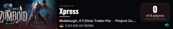 Xpress live status badge
