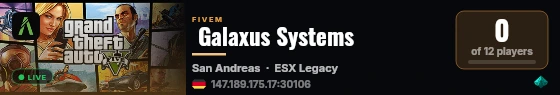  Galaxus Systems live status badge