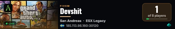 Devshit live status badge