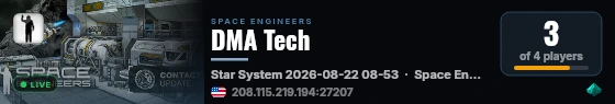 DMA Tech live status badge