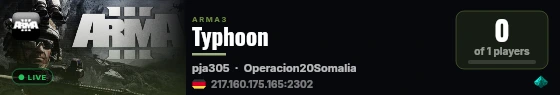 Typhoon live status badge