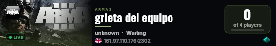 grieta del equipo live status badge