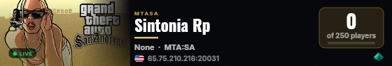 Sintonia Rp live status badge