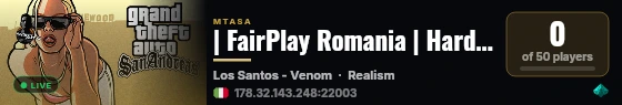 | FairPlay Romania | Hard Roleplay | Economie Reala | Un Nou Inceput | live status badge