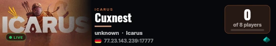 Cuxnest live status badge