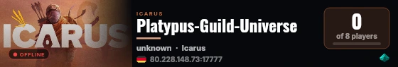 Platypus-Guild-Universe live status badge