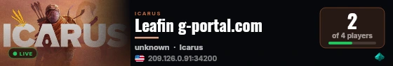 Leafin g-portal.com live status badge