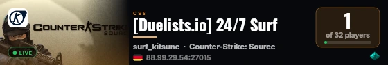 [Duelists.io] 24/7 Surf live status badge