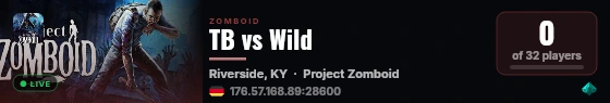 TB vs Wild live status badge