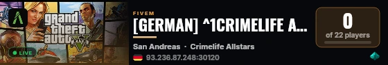 [GERMAN] ^1CRIMELIFE ALLSTARS live status badge