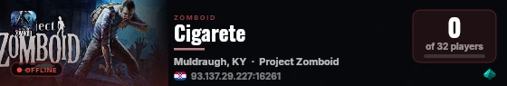 Cigarete live status badge
