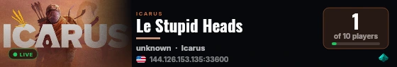 Le Stupid Heads live status badge