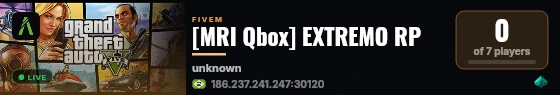 [MRI Qbox] EXTREMO RP live status badge