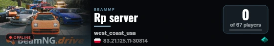 Rp server live status badge