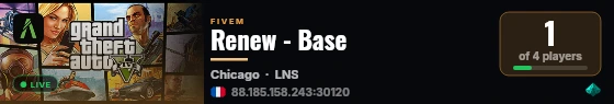 Renew - Base live status badge