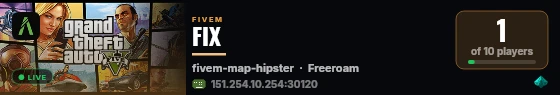 FIX live status badge