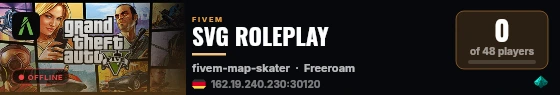 SVG ROLEPLAY live status badge