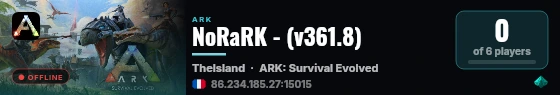 NoRaRK - (v361.8) live status badge