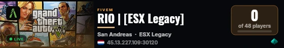 RIO | [ESX Legacy] live status badge