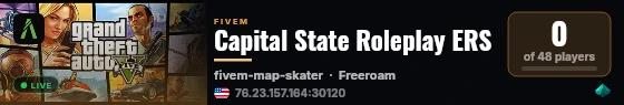 Capital State Roleplay ERS live status badge