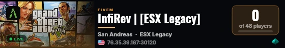 InfiRev | [ESX Legacy] live status badge